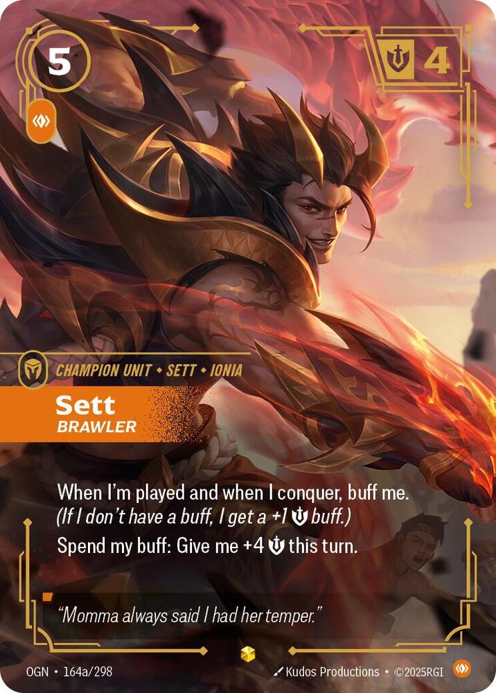 Sett Brawler Alternate Art (Origins)  - Foil