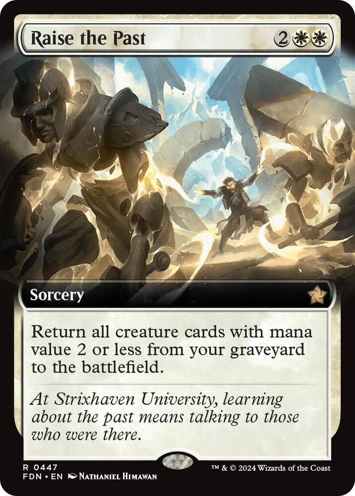 Raise the Past Extended Art (Foundations) 