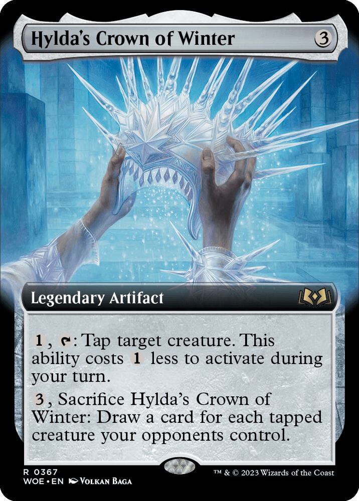 Hyldas Crown of Winter Extended Art (Wilds of Eldraine)  - Foil