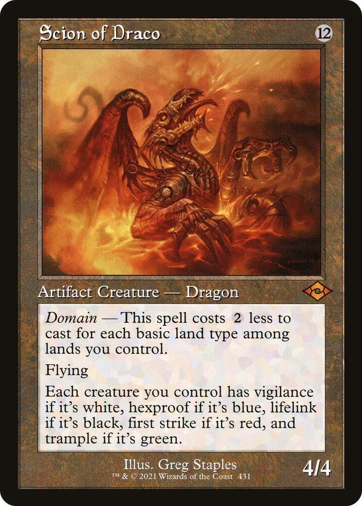 Scion of Draco Retro Frame (Modern Horizons 2) 