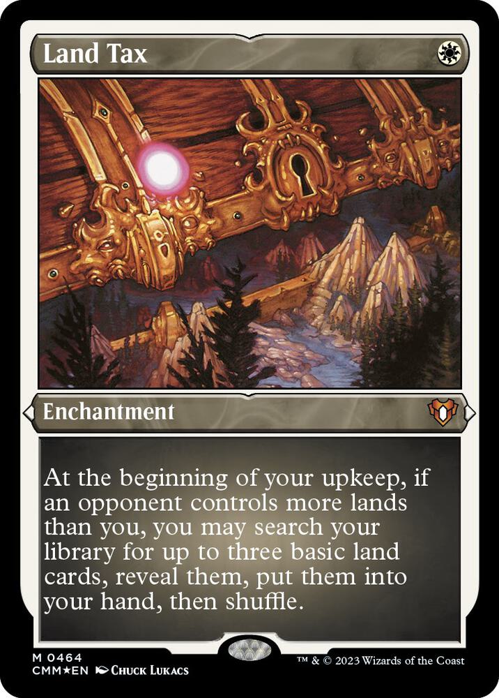 Land Tax Foil Etched (Commander Masters)  - Foil