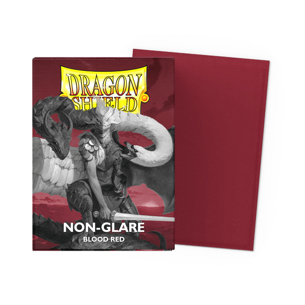 Dragon Shield: Standard 100ct Sleeves - Blood Red (Non-Glare Matte)