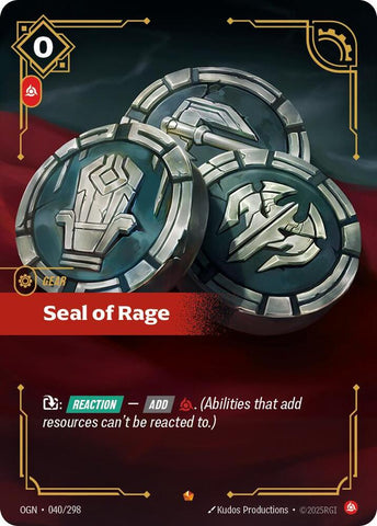 Seal of Rage (Origins)  - Foil