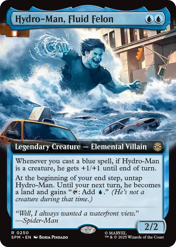 Hydro Man Fluid Felon Extended Art (Marvel's Spider-Man)  - Foil
