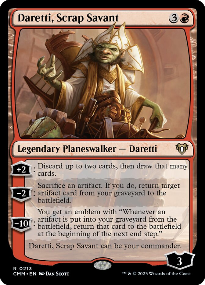 Daretti, Scrap Savant (Commander Masters)  - Foil