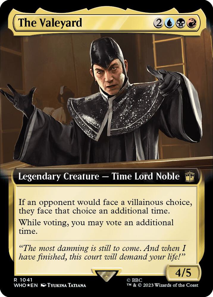 The Valeyard Extended Art Surge Foil (Universes Beyond: Doctor Who)  - Foil