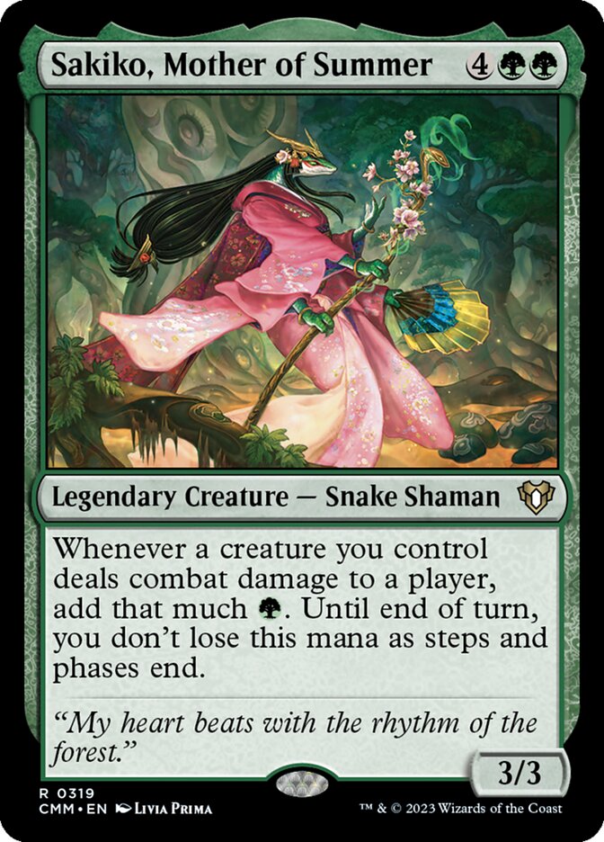 Sakiko, Mother of Summer 319 (Commander Masters)  - Foil