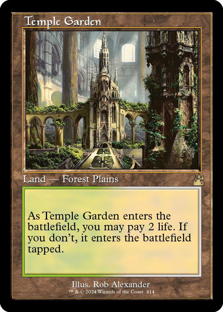 Temple Garden 414 (Ravnica Remastered)  - Foil