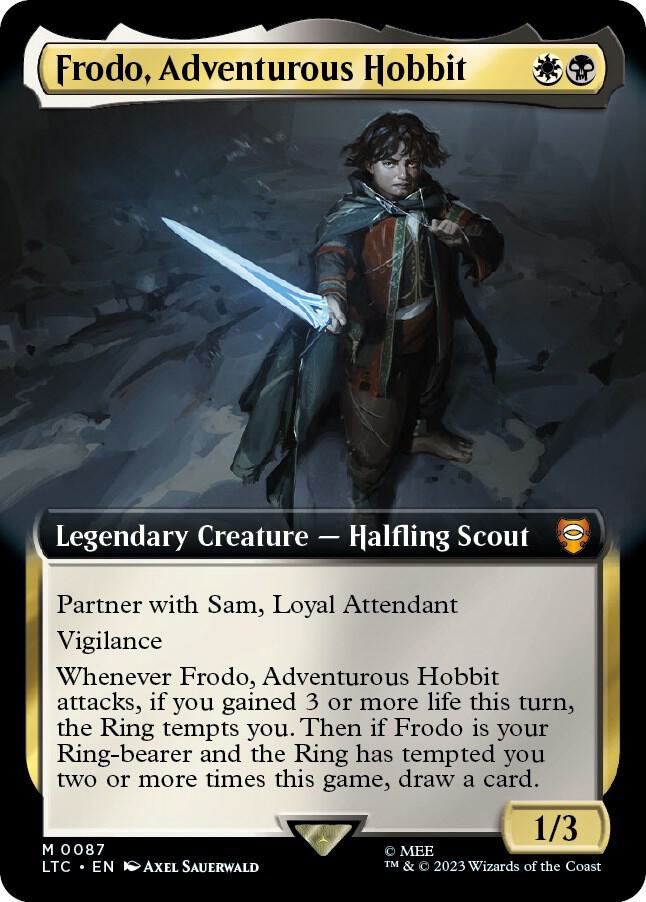 Frodo Adventurous Hobbit Extended Art (Commander: The Lord of the Rings: Tales of Middle-earth) 