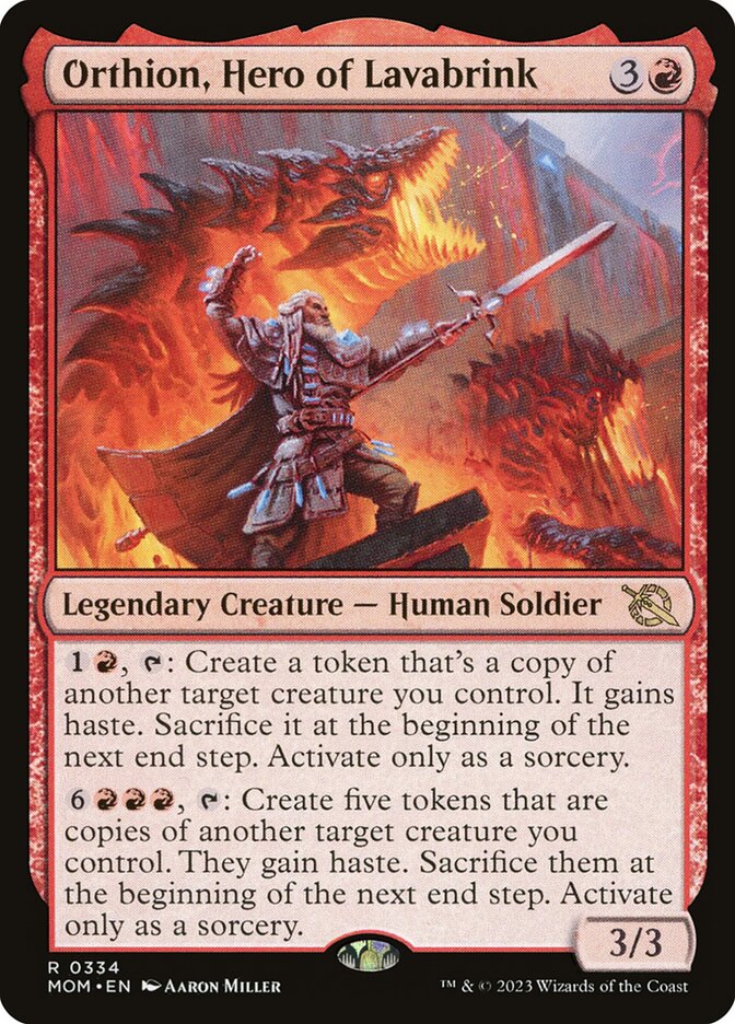 Orthion, Hero of Lavabrink 334 (March of the Machine) 