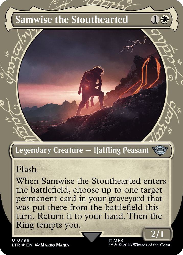 Samwise the Stouthearted Showcase Surge Foil (Universes Beyond: The Lord of the Rings: Tales of Middle-earth)  - Foil