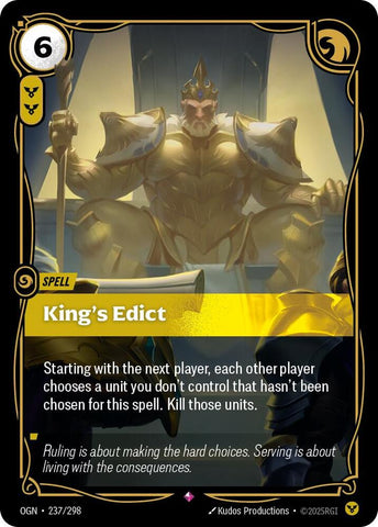 Kings Edict (Origins)  - Foil