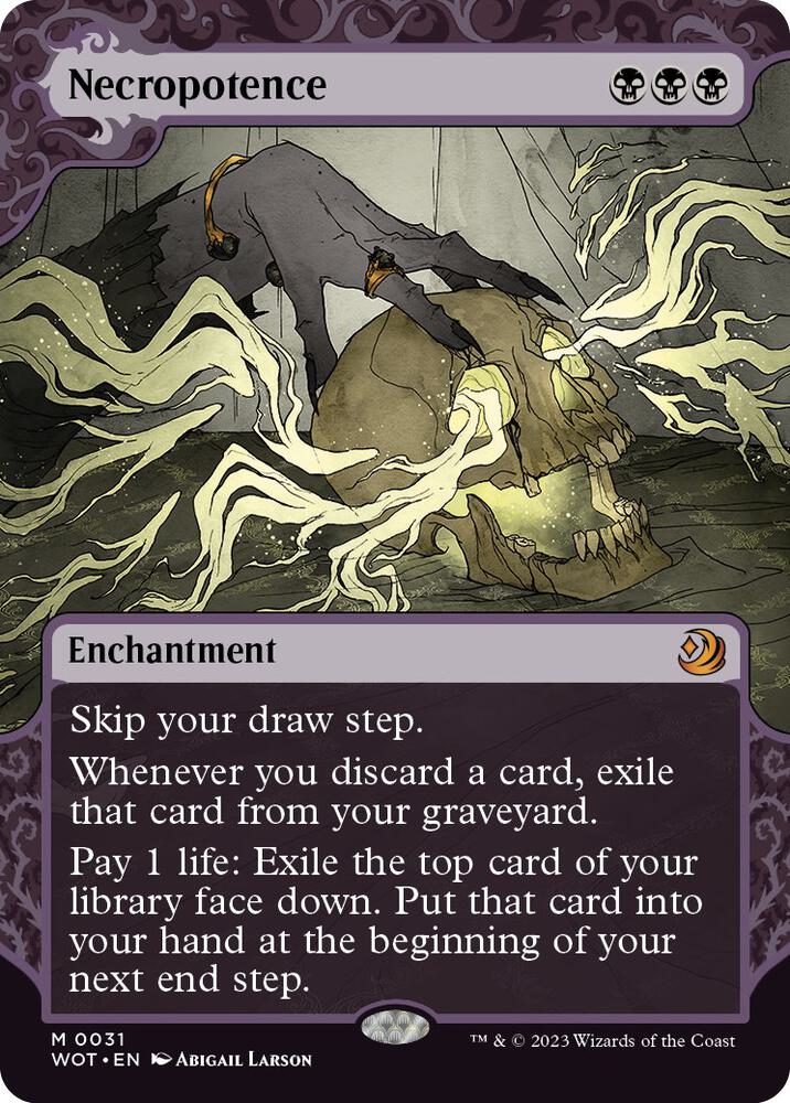 Necropotence 31/63 (Wilds of Eldraine: Enchanting Tales)  - Showcase