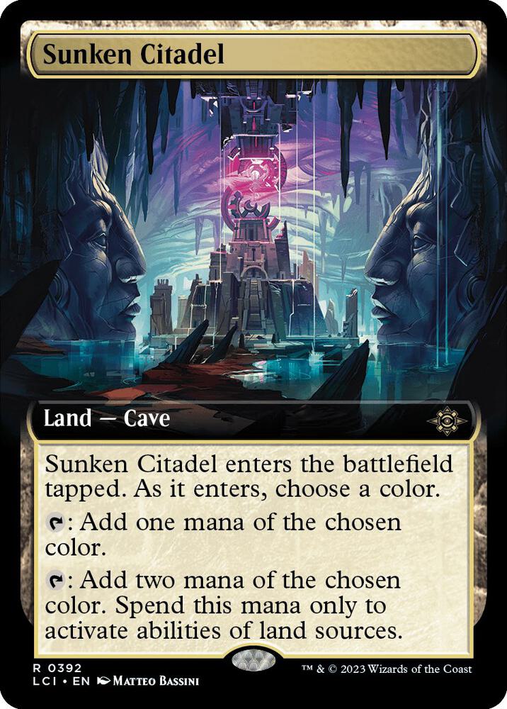 Sunken Citadel Extended Art (The Lost Caverns of Ixalan)  - Foil