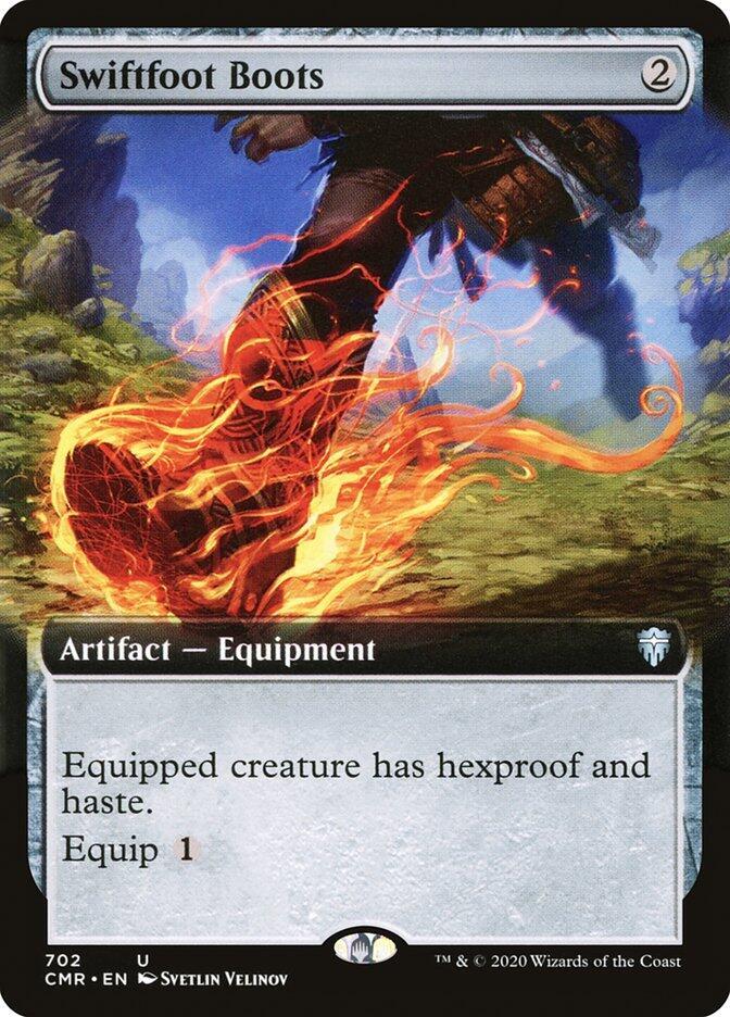 Swiftfoot Boots Extended Art (Commander Legends)  - Foil