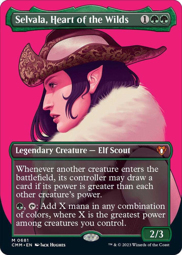 Selvala, Heart of the Wilds 681/451 (Commander Masters)  - Borderless