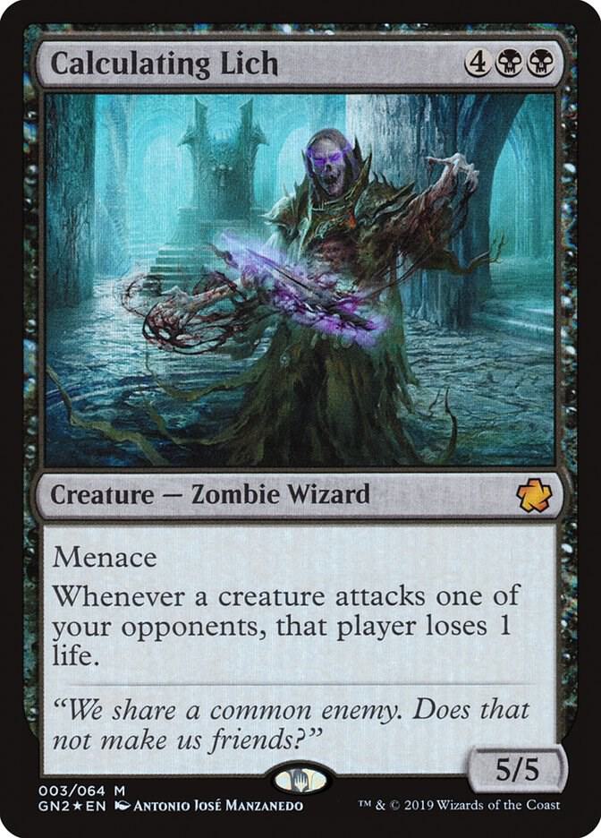 Calculating Lich (Magic Game Night 2019)  - Foil