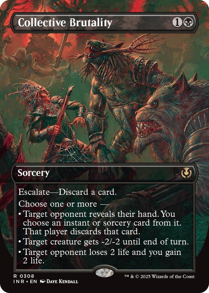 Collective Brutality 308/287 (Innistrad Remastered)  - Borderless Foil