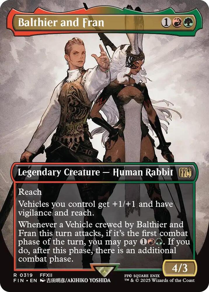 Balthier and Fran Borderless 0319 (FINAL FANTASY) 