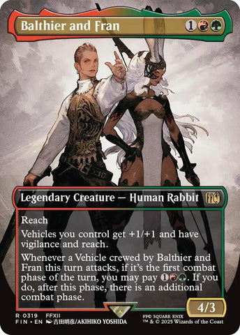 Balthier and Fran Borderless 0319 (FINAL FANTASY) 