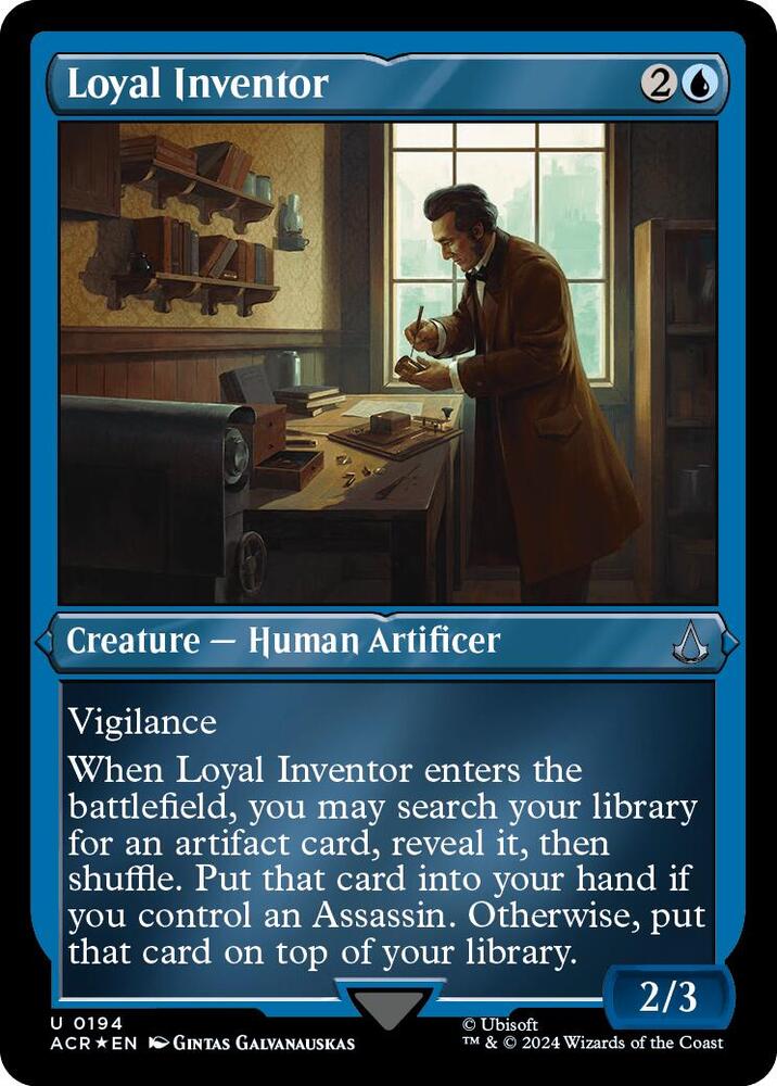 Loyal Inventor Foil Etched (Universes Beyond: Assassin's Creed)  - Foil
