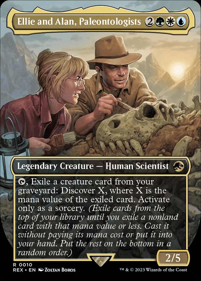 Ellie and Alan, Paleontologists (Universes Beyond: Jurassic World Collection)  - Foil