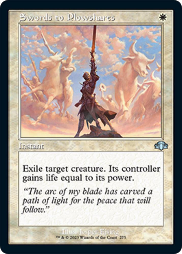 Swords to Plowshares Retro Frame (Dominaria Remastered) 