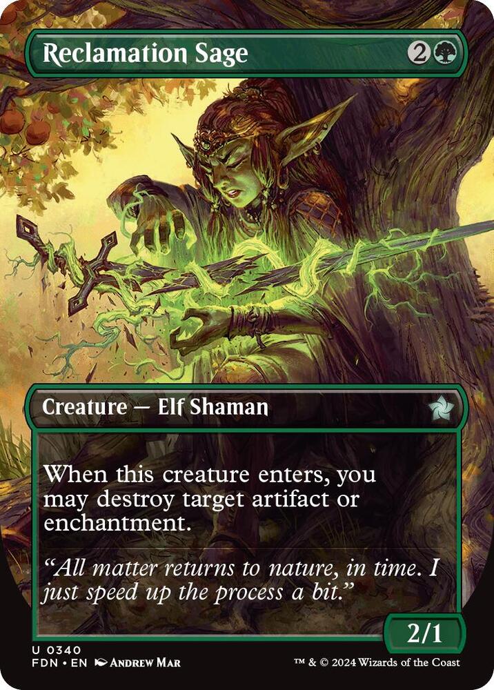 Reclamation Sage 340/291 (Foundations)  - Borderless Foil