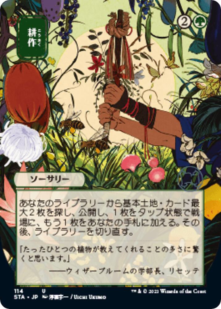 Cultivate JP Alternate Art (Strixhaven: Mystical Archives)  - Foil
