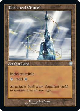 Darksteel Citadel Retro Frame (Commander: The Brothers' War) 