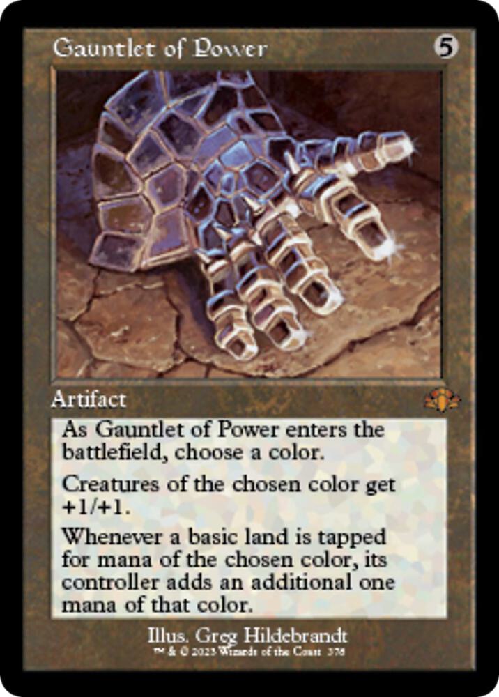 Gauntlet of Power Retro Frame (Dominaria Remastered) 