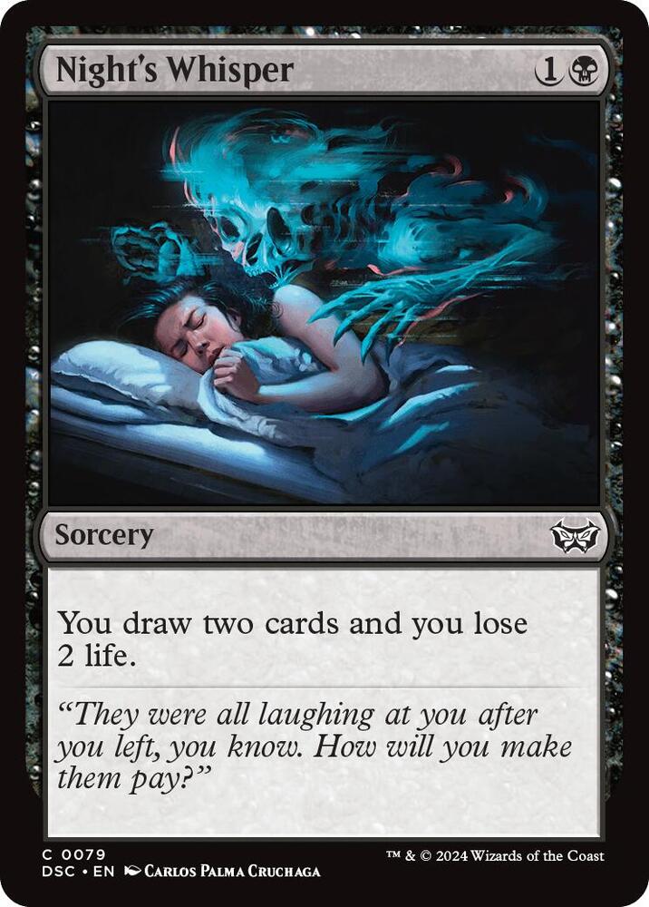 Nights Whisper (Commander: Duskmourn: House of Horror) 