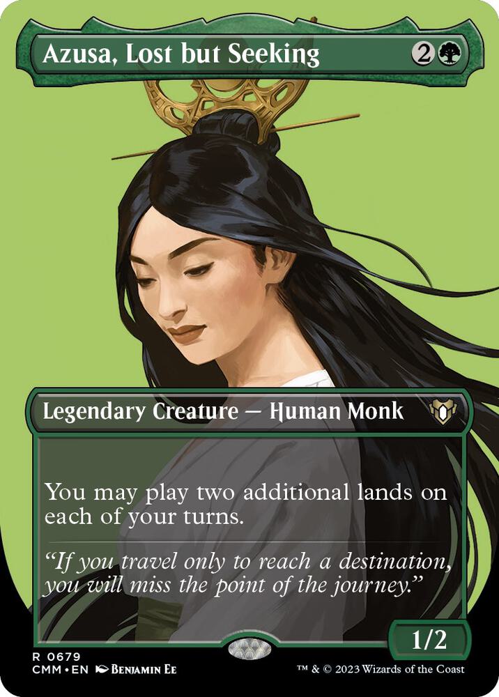 Azusa, Lost but Seeking 679/451 (Commander Masters)  - Borderless