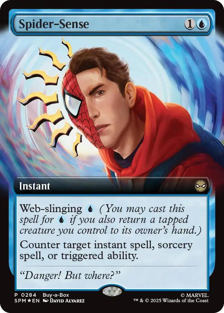 Spider Sense Extended Art 284 (Buy-A-Box Promos)  - Foil