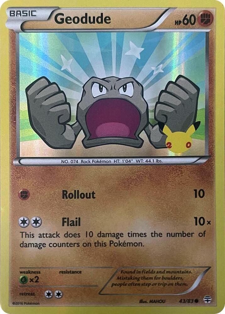 Geodude Stamped 043/083 (Generations)  - Holofoil