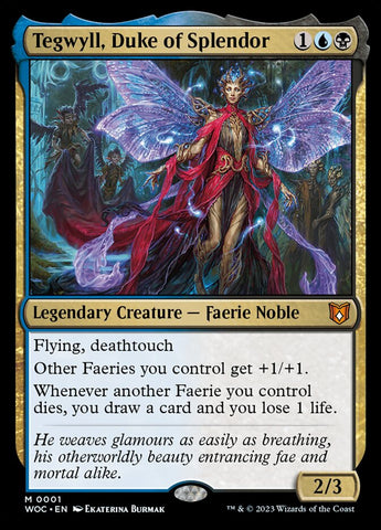 Tegwyll, Duke of Splendor 1 (Commander: Wilds of Eldraine)  - Foil