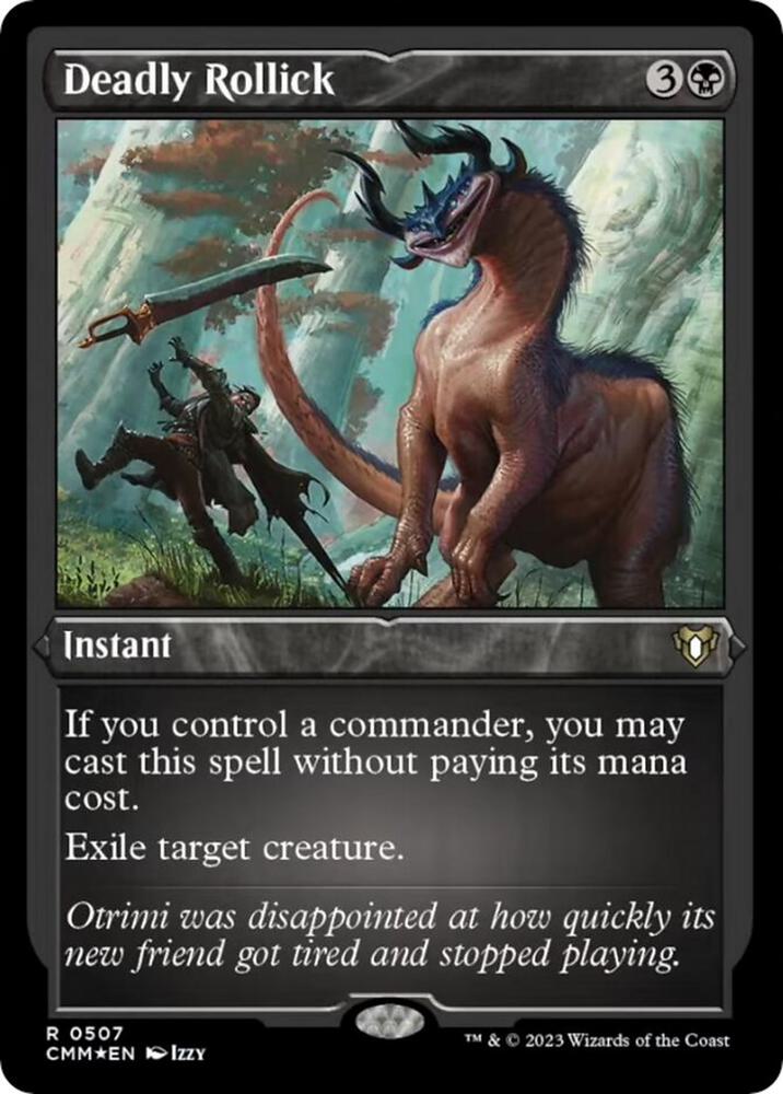 Deadly Rollick Foil Etched (Commander Masters)  - Foil
