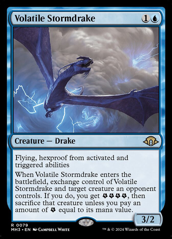 Volatile Stormdrake (Modern Horizons 3)  - Foil