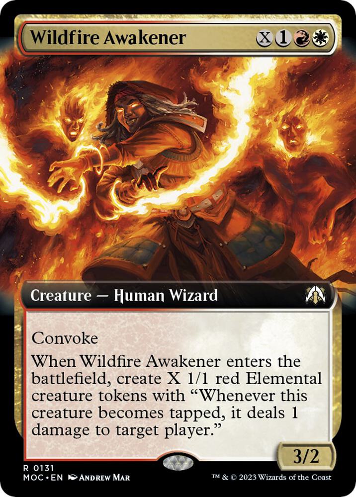 Wildfire Awakener Extended Art (Commander: March of the Machine) 