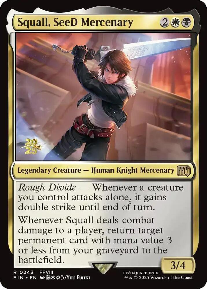 Squall SeeD Mercenary (Prerelease Cards)  - Foil