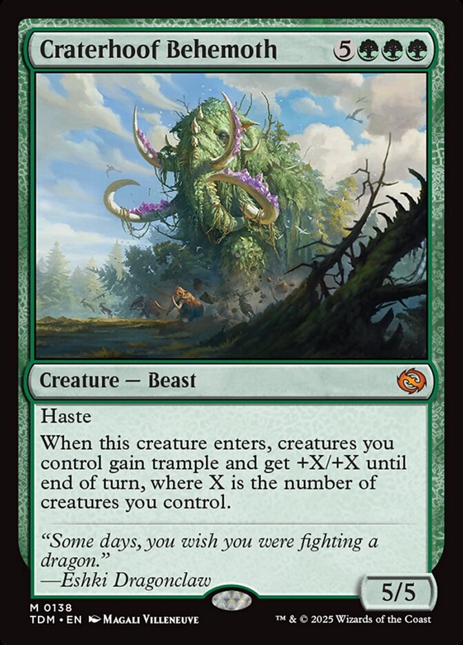 Craterhoof Behemoth 138/291 (Tarkir: Dragonstorm) 