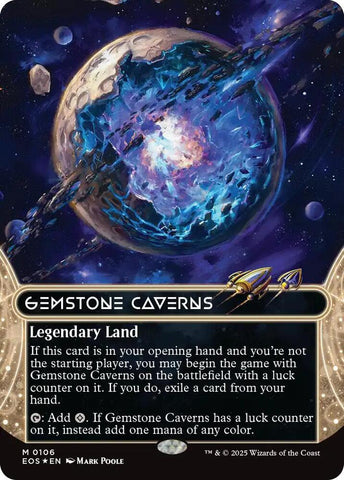 Gemstone Caverns  106 (Edge of Eternities: Stellar Sights)  - Borderless Galaxy Foil