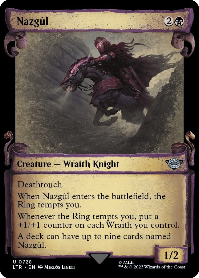 Nazgul 0728 Showcase Scrolls (Universes Beyond: The Lord of the Rings: Tales of Middle-earth)  - Foil