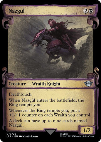 Nazgul 0728 Showcase Scrolls (Universes Beyond: The Lord of the Rings: Tales of Middle-earth)  - Foil