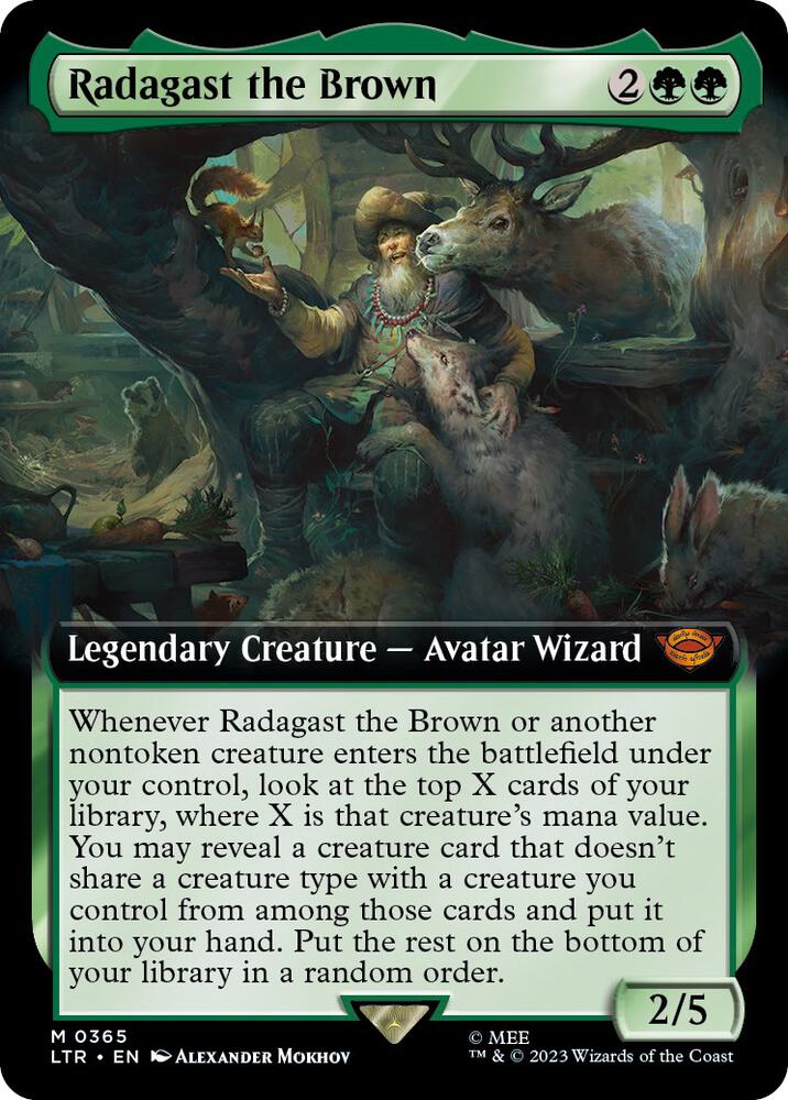 Radagast the Brown Extended Art (Universes Beyond: The Lord of the Rings: Tales of Middle-earth) 