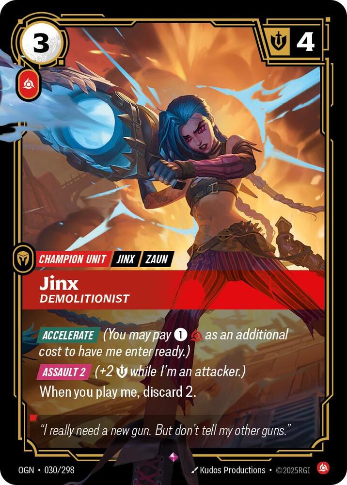 Jinx Demolitionist (Origins)  - Foil
