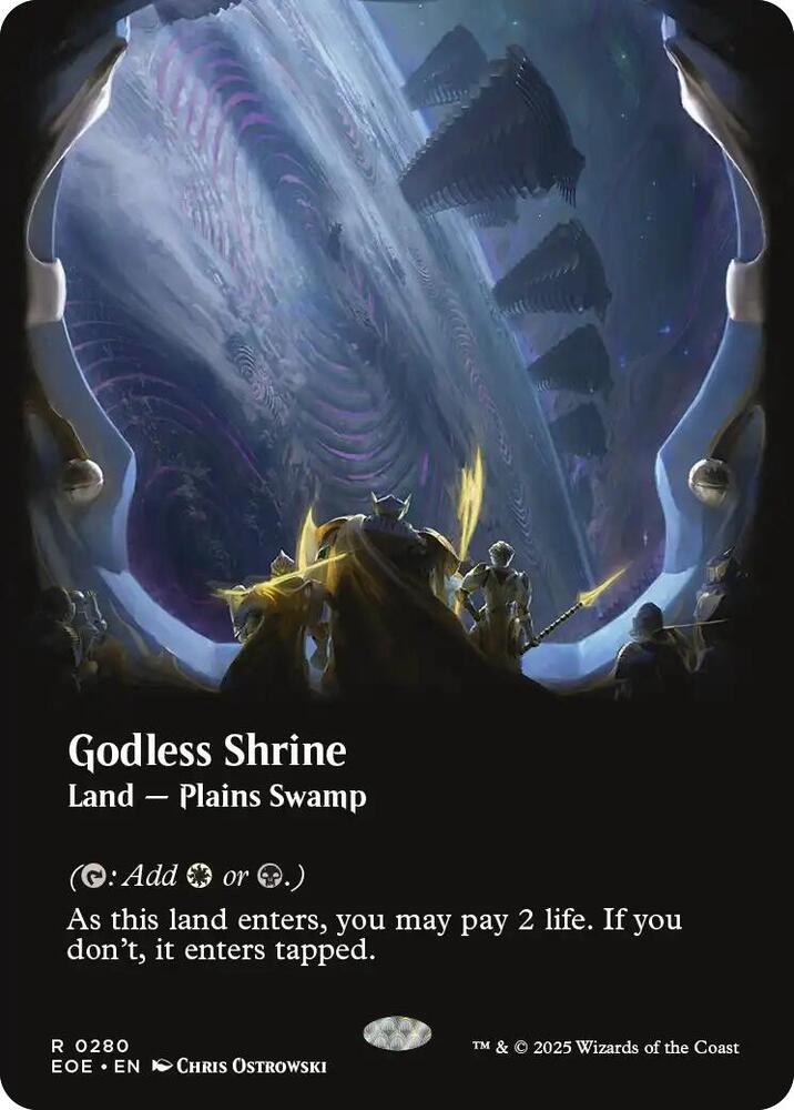 Godless Shrine Borderless (Edge of Eternities)  - Foil