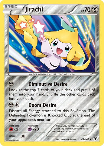 Jirachi 42/108 (XY - Roaring Skies)  - Holofoil