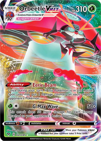 Orbeetle VMAX 021/185 (SWSH04: Vivid Voltage)  - Holofoil