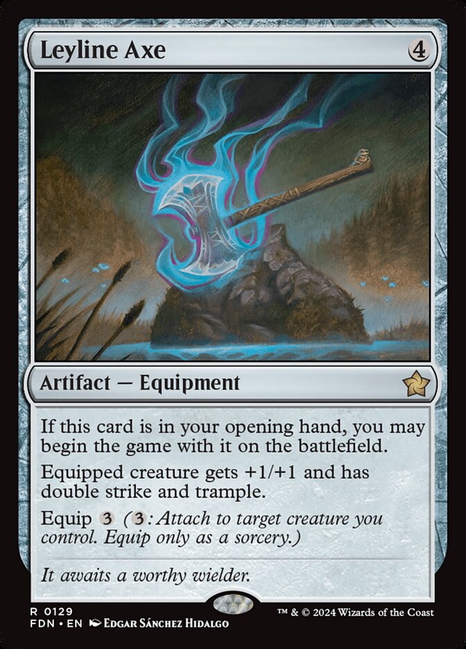 Leyline Axe (Foundations)  - Foil
